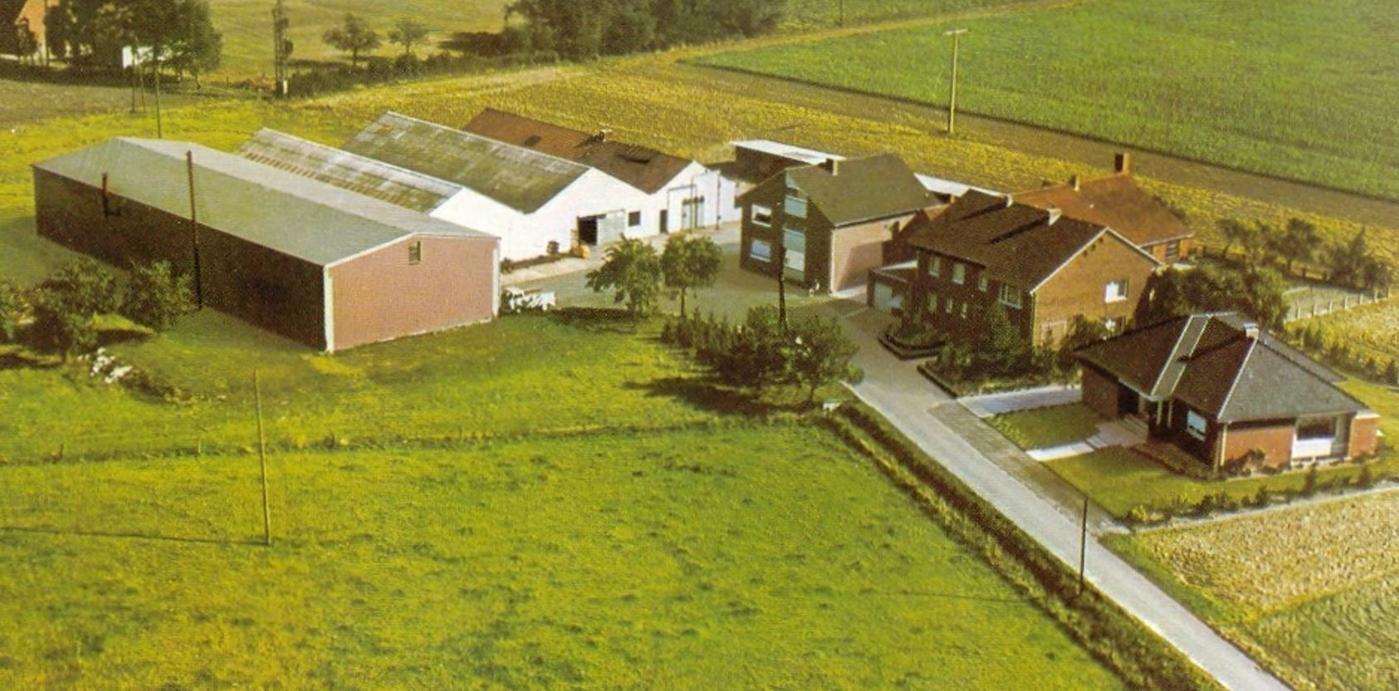 Zweite Halle Luftbild - zweite Halle der Firma Höner im Jahr 1961